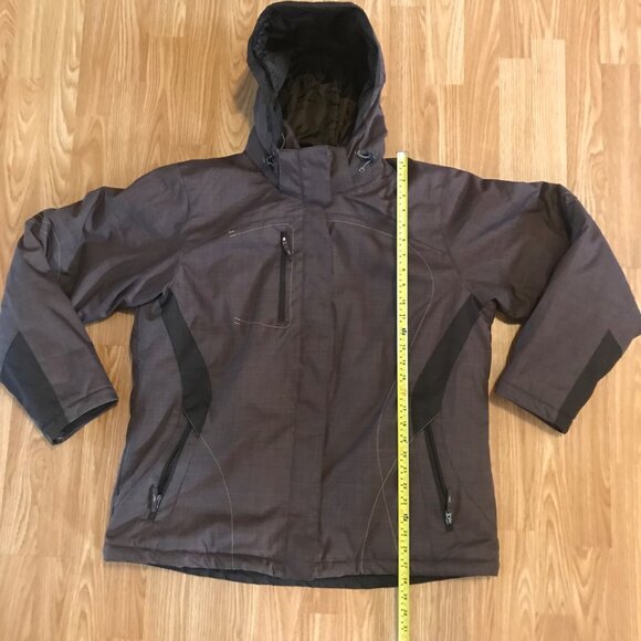 North End Sport Jacket Womens Weather Technology Coat XXL Brown Zipper Pockets - Picture 5 of 6